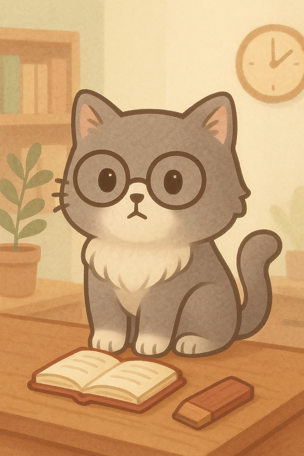 Cat named Professor Whiskers